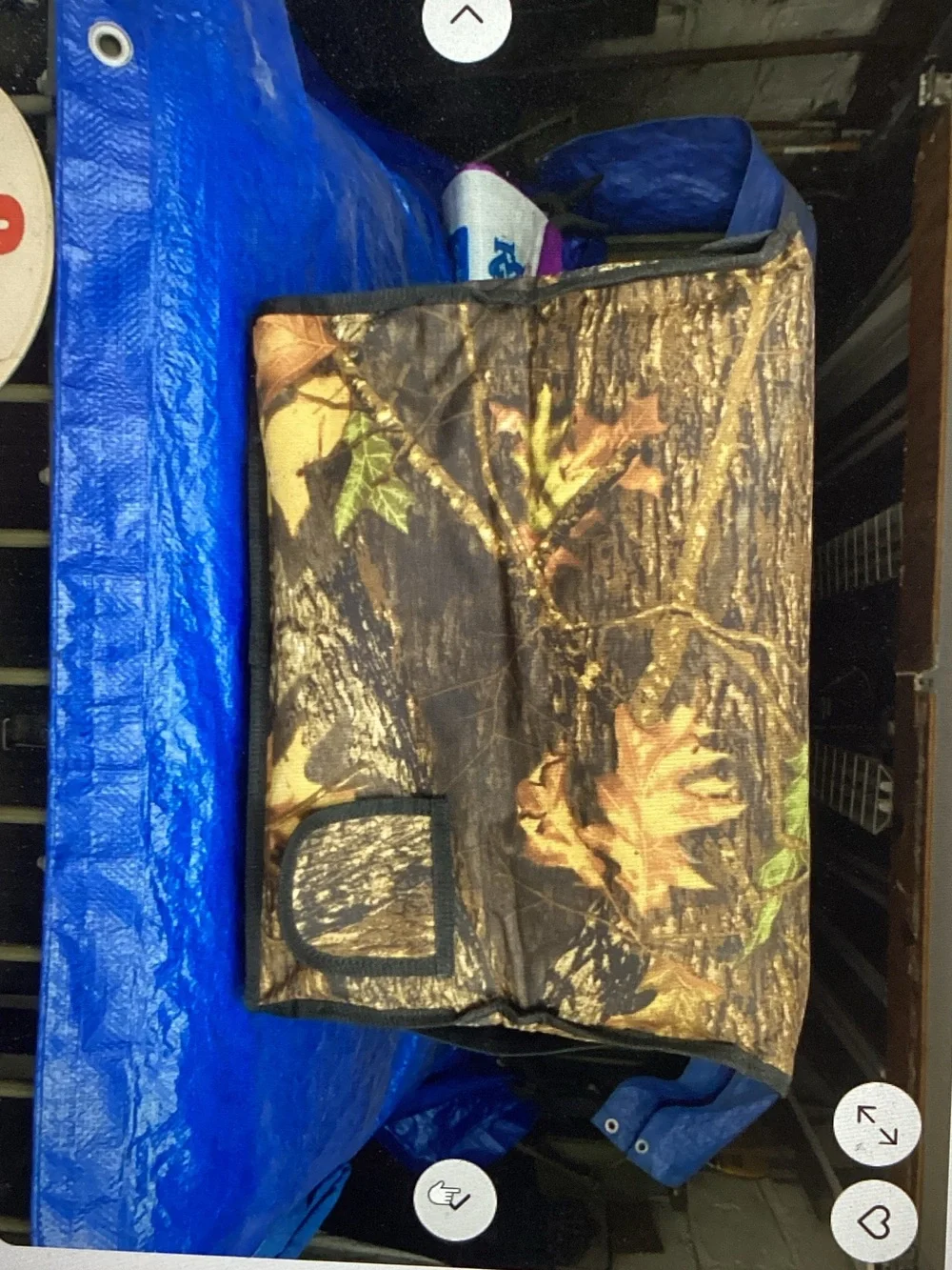 PawCrux Camo Pet Carrier Bag - Brown & Green Leaf Print